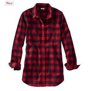 Rob Roy Plaid Flannel Tunic LL Bean